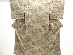 未使用品　茶屋辻模様小紋着物